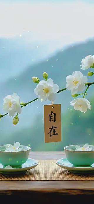 山间自在饮茶