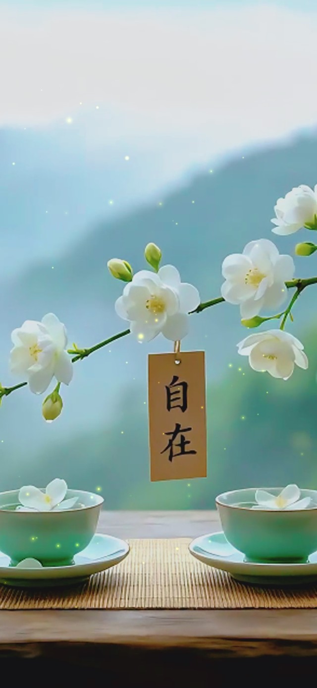 山间自在饮茶