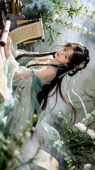 古风清雅汉服美人