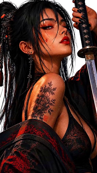 日系武士美女