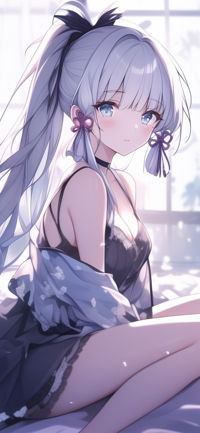 雪墨壁纸丨神里绫华丨午后小憩丨