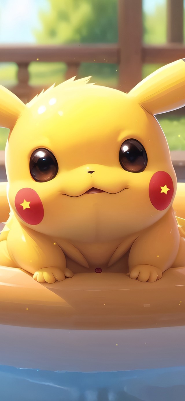 泳池的皮卡丘