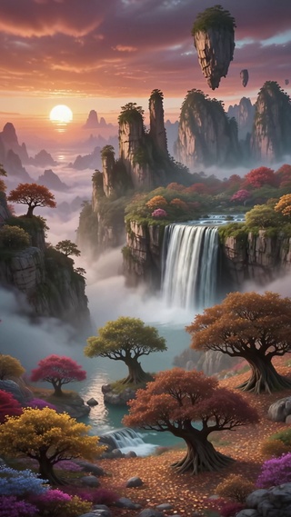 幻秋飞瀑