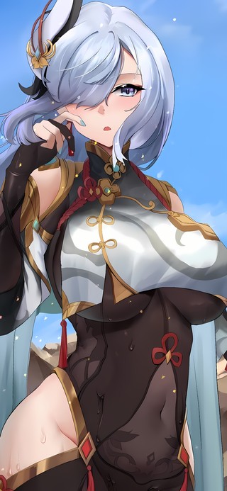 流汗的申鹤