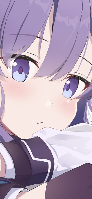 唯美紫发少女