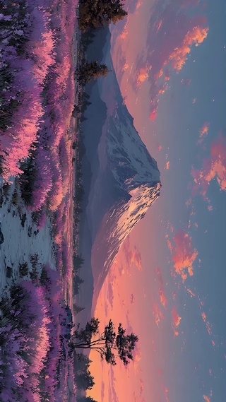 唯美富士山