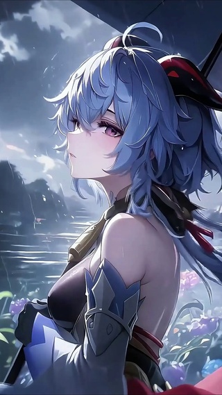 甘雨丨冷雨沾花丨