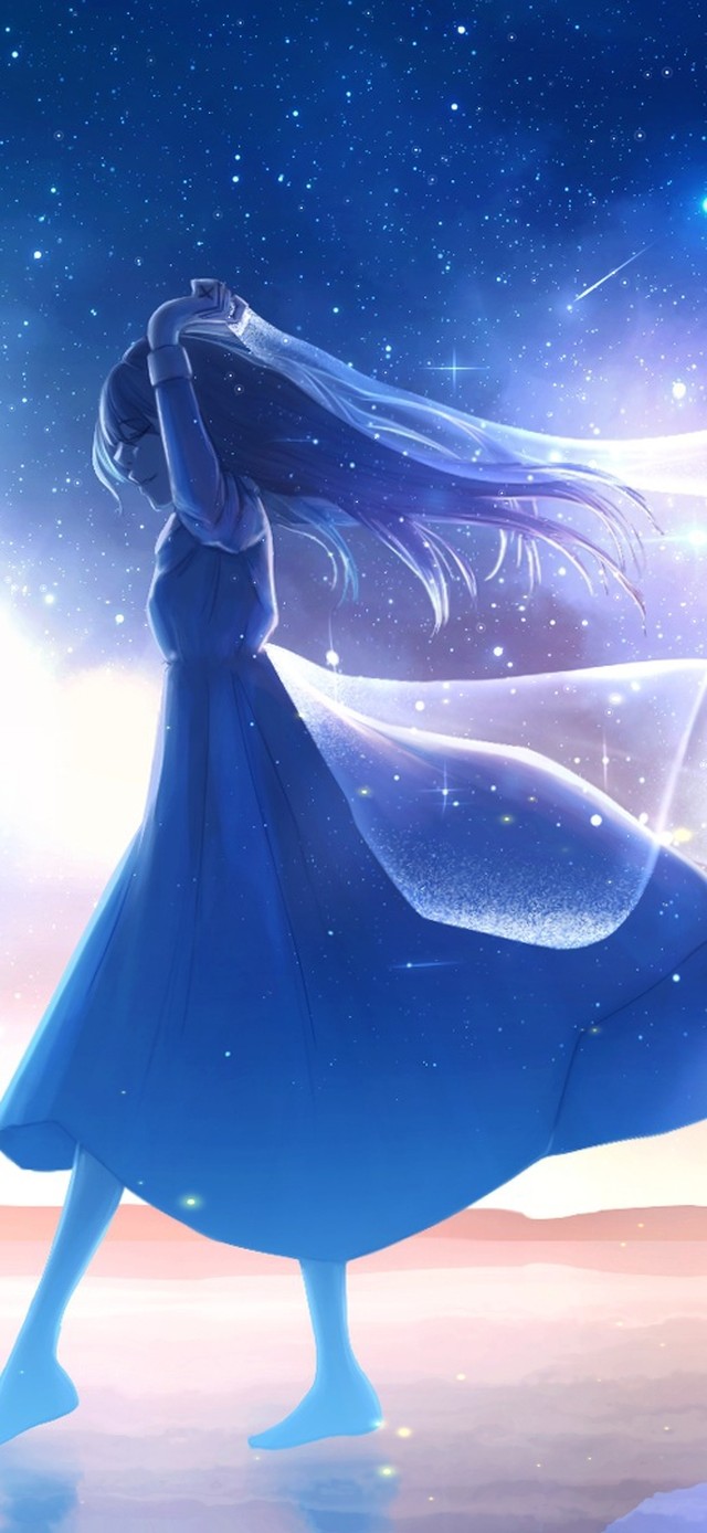 唯美星空之境少女