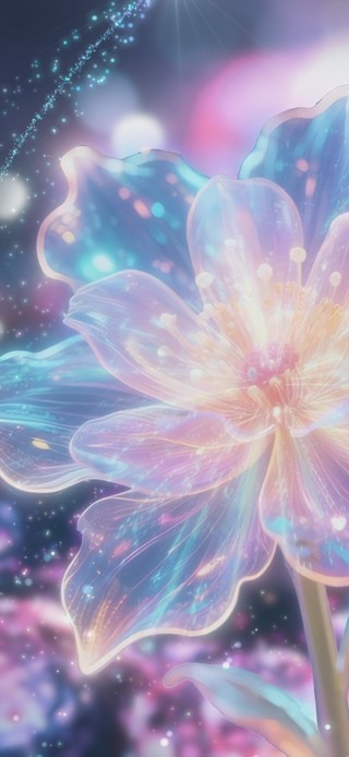 静谧一隅の水晶粒子花束