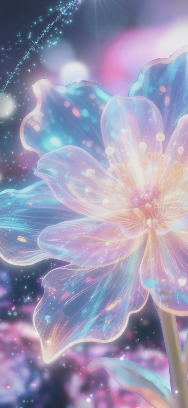 静谧一隅の水晶粒子花束