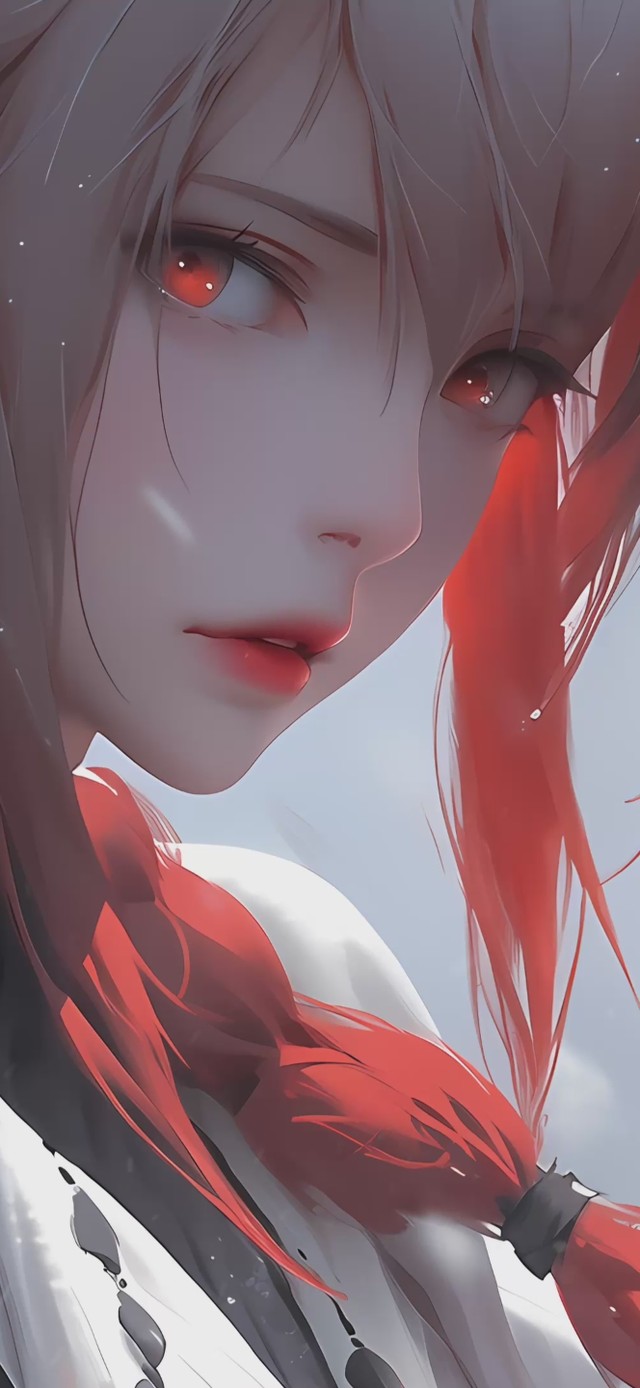 唯美可爱雪中少女