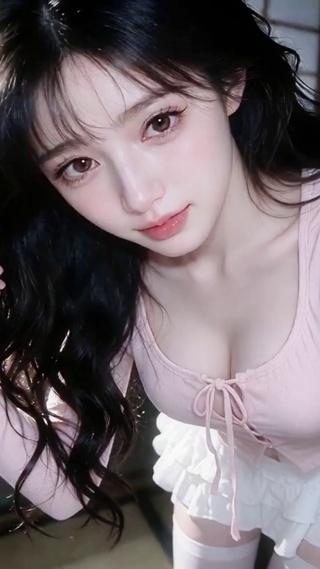 镜头前清纯少女