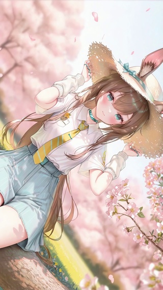 樱花树下的阿米娅