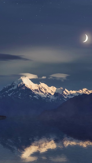 夜景山川湖海