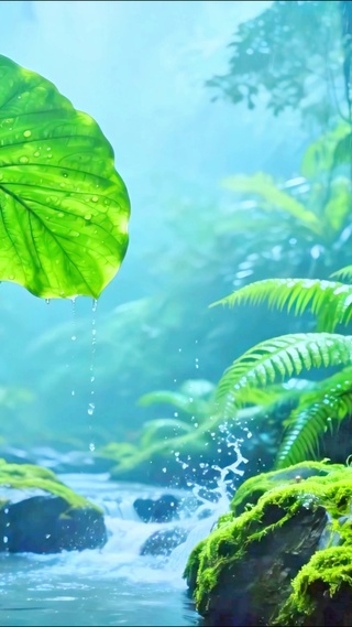 治愈森林小溪4K