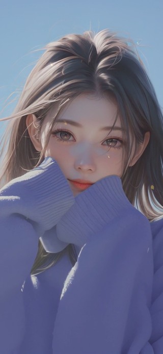 4K紫衣少女