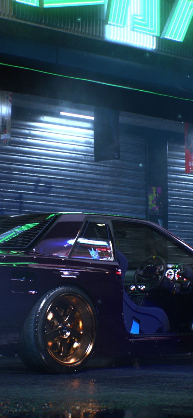 4K赛博朋克炫酷跑车