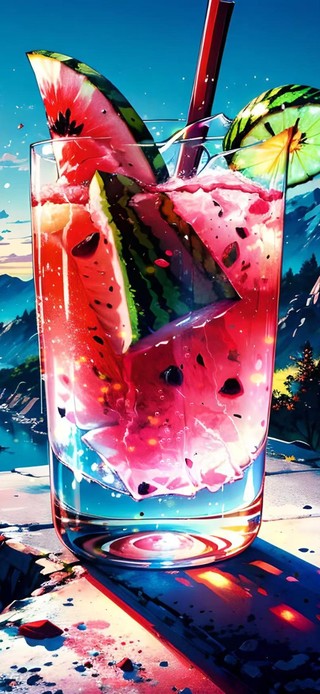 一杯西瓜味汽水