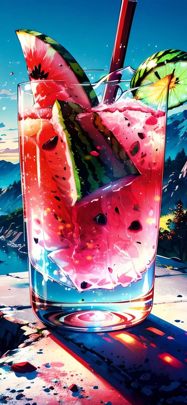 一杯西瓜味汽水