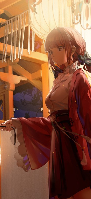 4K古风提灯少女