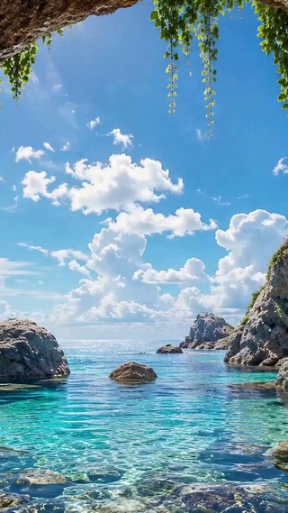 海岸秘境晴空