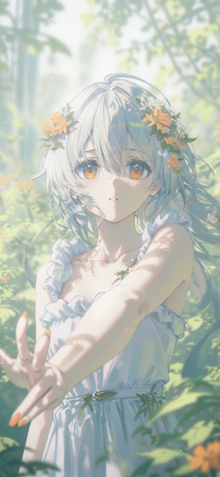唯美花园少女