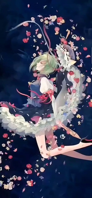 风中的少女