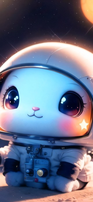 可爱宇航员猫咪