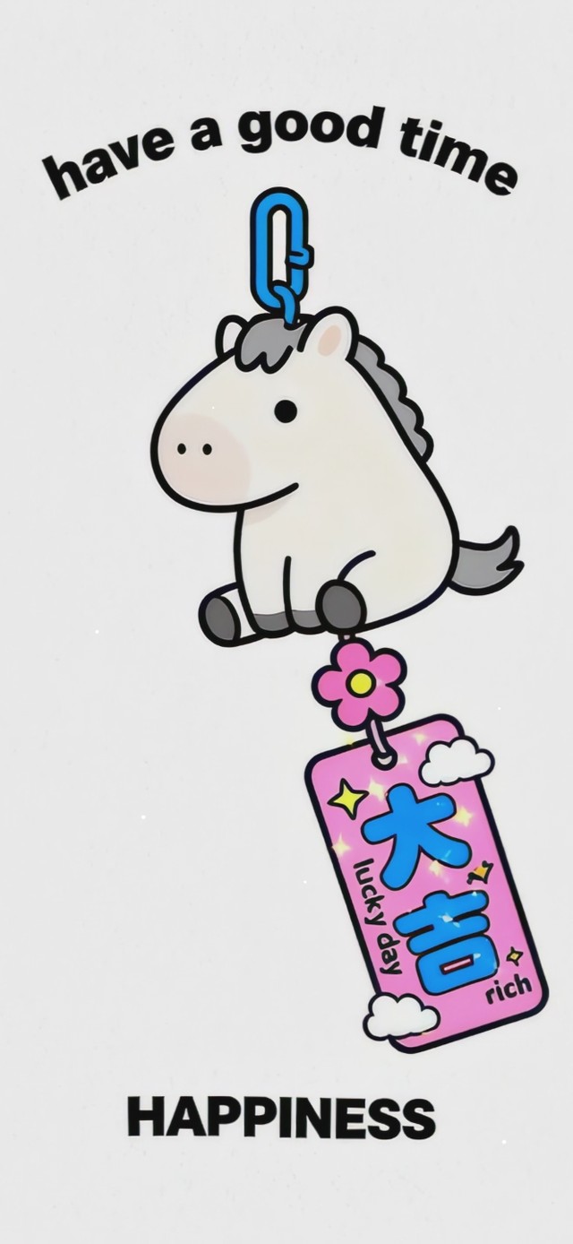 马年大吉 极简壁纸