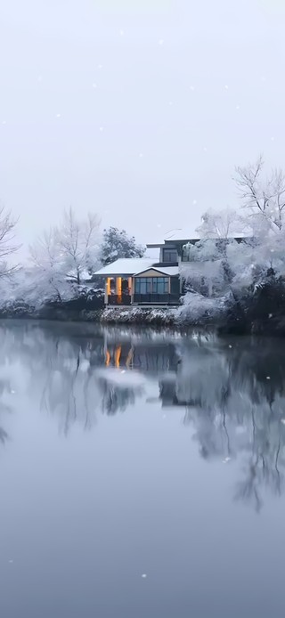 安静的雪景