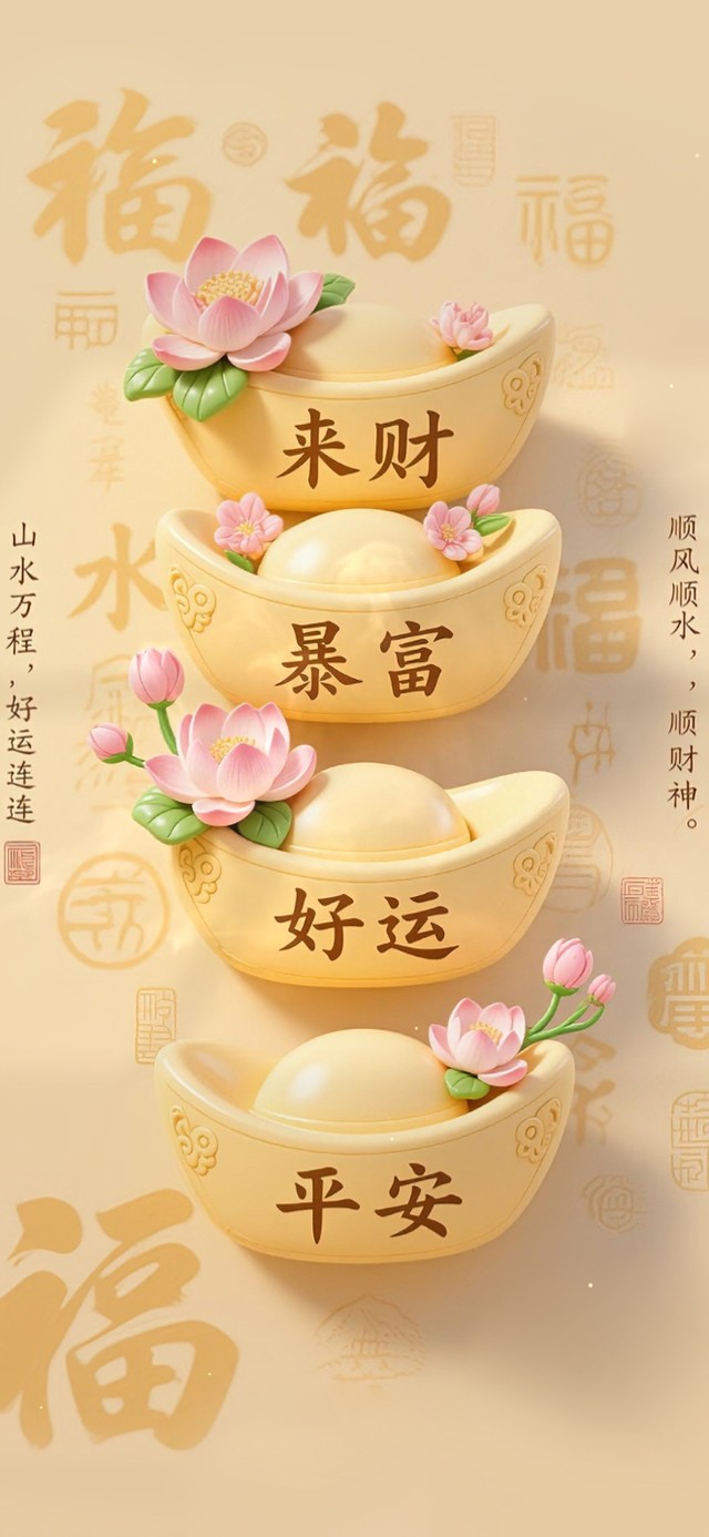 祝福元宝 简约治愈