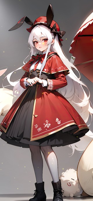 可爱兔子女孩