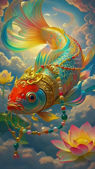 彩色好运锦鲤①