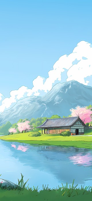樱花湖畔小屋