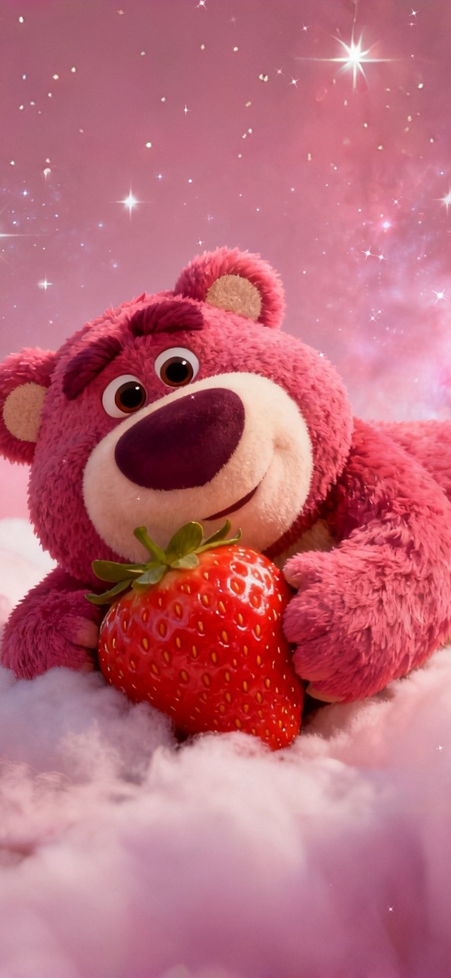 粉粉的草莓熊