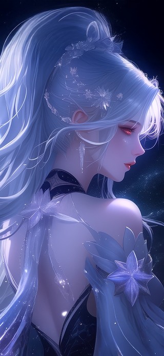 唯美星空少女