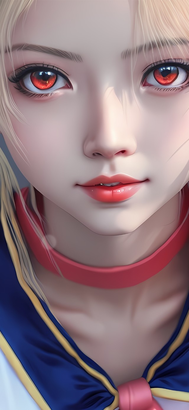 可爱金发月亮女神