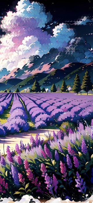薰衣草花田