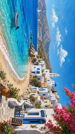海滨小镇