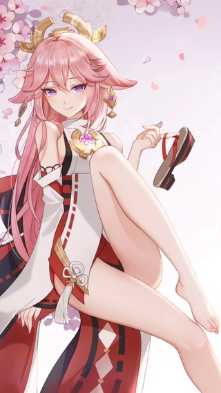 萌萌兽娘八重神子4k