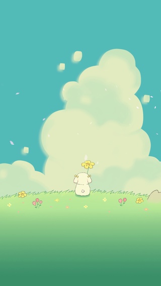 小可爱举花花