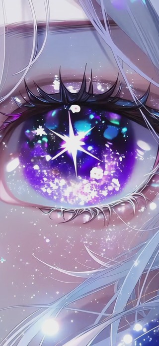 紫色的眼眸