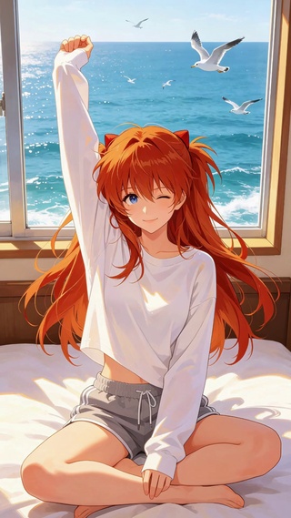 二次元俏皮女孩
