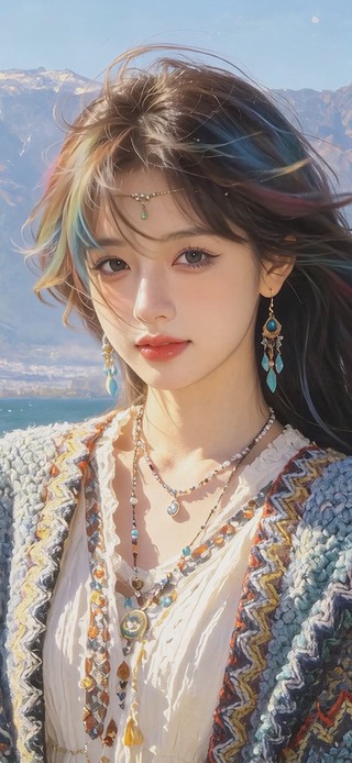 海边美女