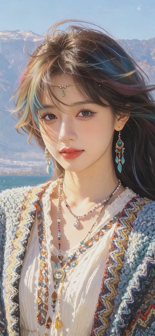 海边美女