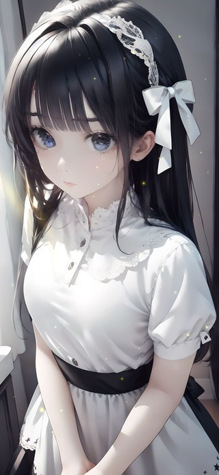 清纯可爱窗边少女
