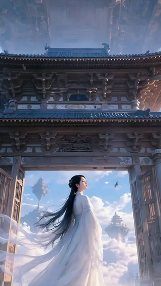 仙门白衣少女