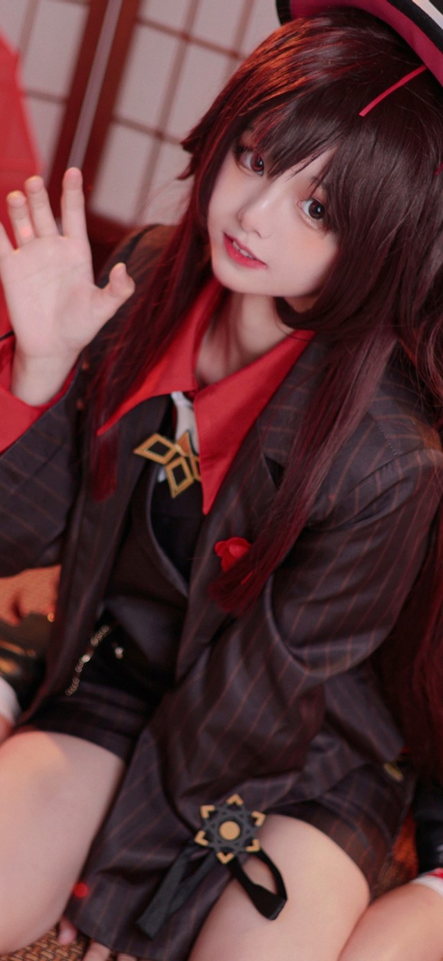 原神胡桃小可爱cos