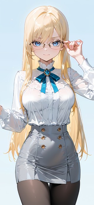 唯美金发少女