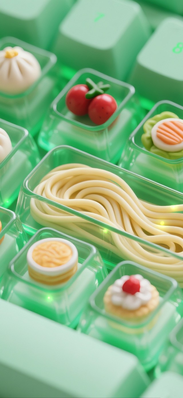 护眼解压~键盘上的精致美食